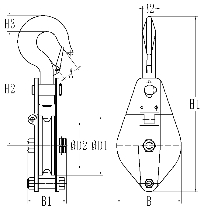 YA 系列耶鲁滑车