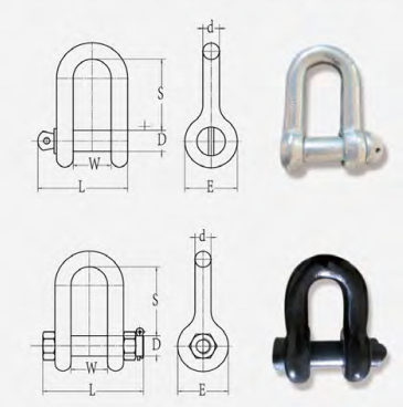 T8级D型卸扣 T8级D型卸扣